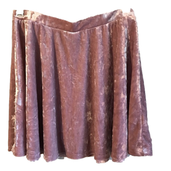 𝅺empyre pink women’s size small skirt . Velvet/ velour - look. - Picture 1 of 6